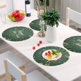 thumbnail image 6 of Ryvnso New Year Tree Print Round Plate Mats Dining Table Placemat Set of 4 for Holiday Decoration, 6 of 7