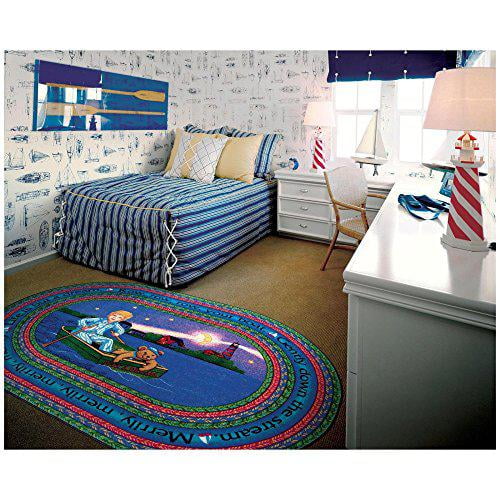 Joy Carpets Joy Carpet Row Your Boat Multi 5'4" Round