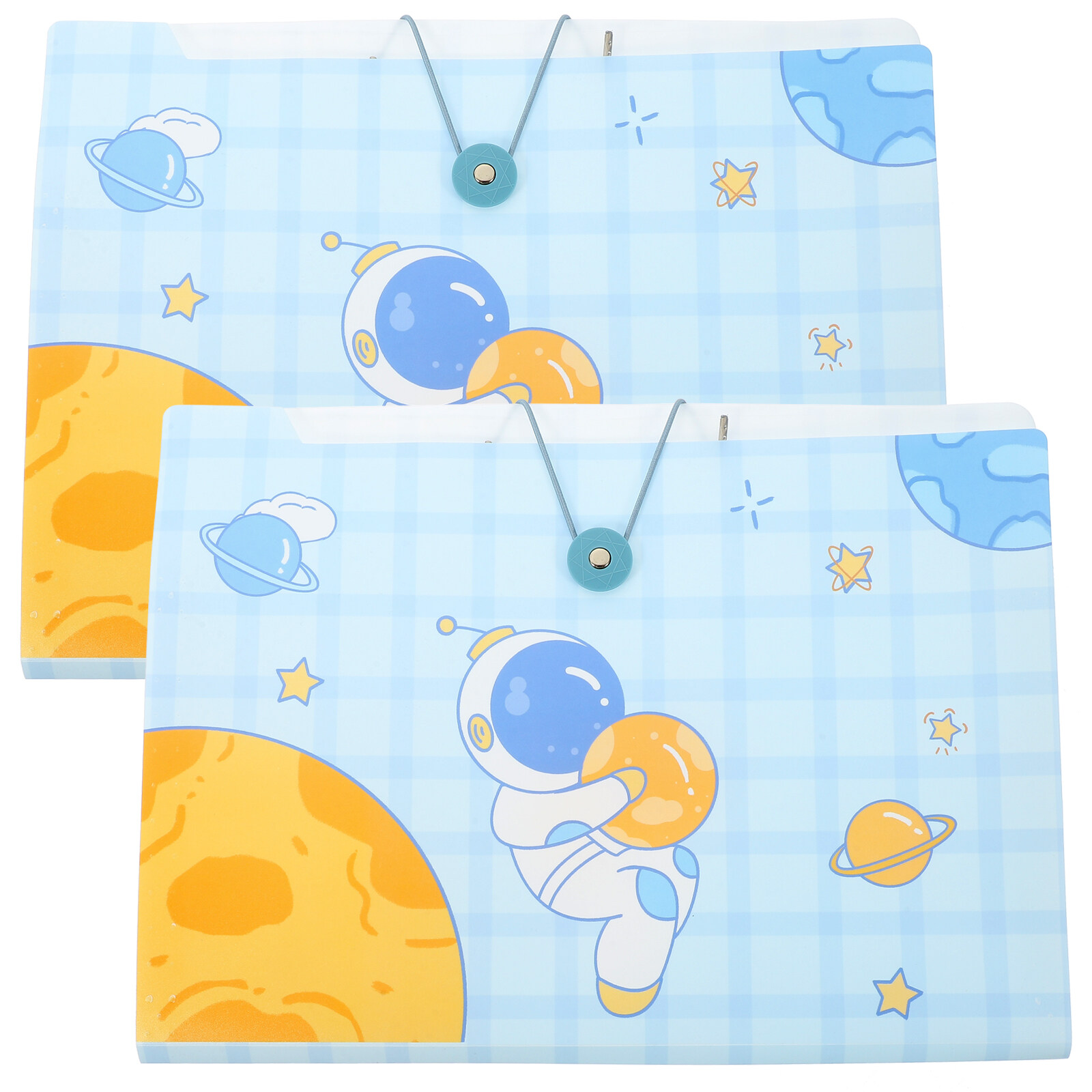 2Pcs File Folder Plastic Accordion Folder Small Accordion File