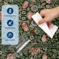 thumbnail image 7 of Garvee 6'x9' Vintage Floral Area Rug Washable Botanical Carpet, Non Slip Boho Indoor Rug for Living Room Bedroom Home Office, Gray Green, 7 of 7