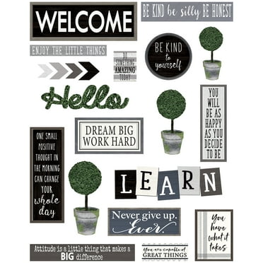 Teacher Created Resources Modern Farmhouse Bulletin Board Decorations, Multicolor, 21 Count