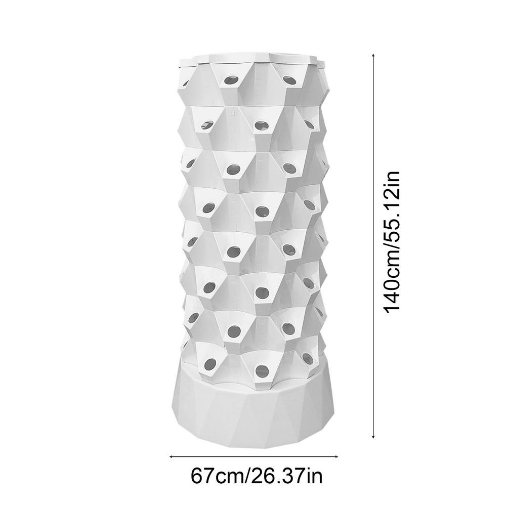 WZTO Hydroponic Tower Starter Kit 64 Slots Vertical Hydroponic Planter ...