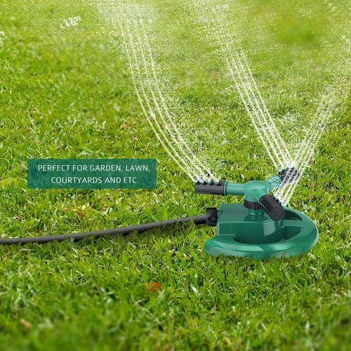 2/4X Professional Metal Impulse Sprinkler For Garden Lawn Grass Plant Watering 