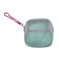 thumbnail image 3 of Monedero, llavero, mini neceser para auriculares, mini espejos, lápiz labial, tarjeta de crédito. Verde y rojo, 3 of 9