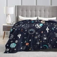 thumbnail image 4 of KLL Fleece Blanket Plush Throw Blanket Galaxy2 ,Soft Fuzzy Cozy Flannel Blanket for Couch Sofa Bed.(50"x40" ), 4 of 7