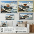 thumbnail image 4 of Designart "Dreamy Regatta Fishing Boat III" Transportation Floater Framed Wall Decor, 4 of 7
