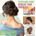 thumbnail image 5 of 2 PCS Messy Bun Hair Piece Wavy Curly Hair Bun Scrunchies Extensions Synthetic Chignon Thick Updo Hairpieces for Women Girls, 5 of 6