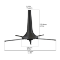 thumbnail image 2 of Trumpet Stand Holder Portable - 5 Metal Leg Foldable Compact Tripod Display Stand, 2 of 8