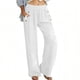 thumbnail image 1 of TaTaai Women's Solid Color High Waisted Loose Wide Leg Pants With Elastic Waistband And Pocket Casual Pants Gift, 1 of 8