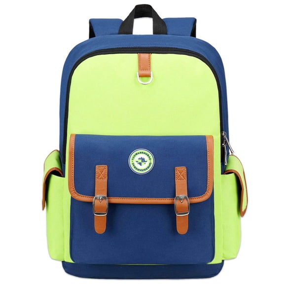 Mochila Weiatas Kids Verde-Azul Grande 41x29x13cm