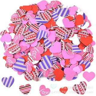 The Teachers' Lounge®  Glitter Foam Stickers - Hearts - Red, Pink and  Silver - Pack of 168