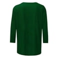 thumbnail image 6 of Zedker Plus Size St Patricks Day Shirt for Women 2026 Casual 3/4 Sleeve Irish Shirts Funny Saint Patrick's Tunic Tops, 6 of 7