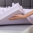 Best Price Mattress 4" Memory Foam Egg Crate Mattress Topper with