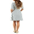 thumbnail image 4 of MesaSe Robe de Maternité pour Femmes Décontractée à Col en V à Pois/fleurie à Manches Mi-Longues Robe pour Grossesse Vêtements Séance Photo, 4 of 5