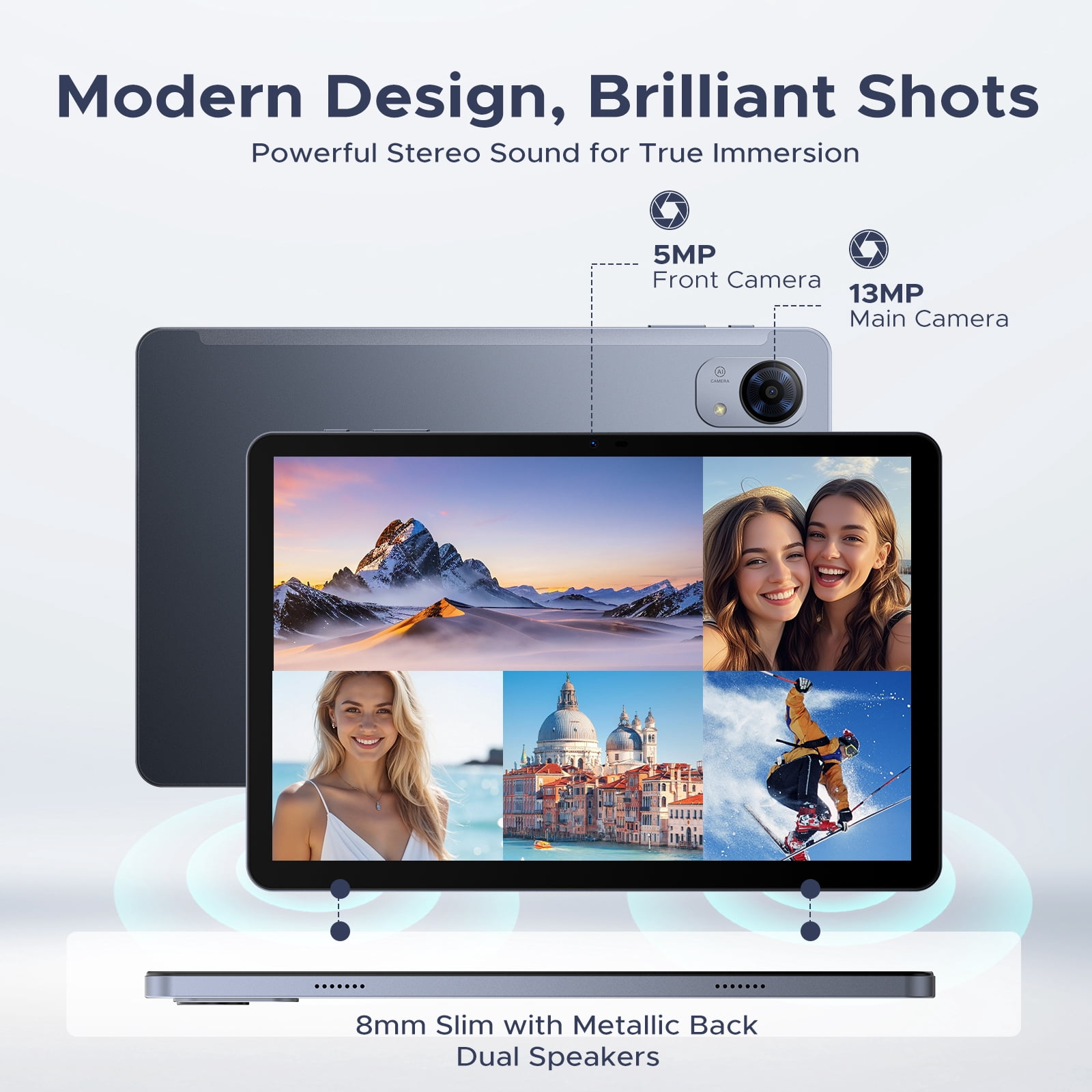 Aorlym P10 Pro Android 16 Tablet, 10 inch Tablets with Gemini AI, 120Hz, 48GB RAM+128GB ROM/2TB, Octa-Core T7250, 8800mAh, 13MP+5MP, 3.5mm Jack, Face ID, GPS, 5G WiFi, OTG, Keyboard pen