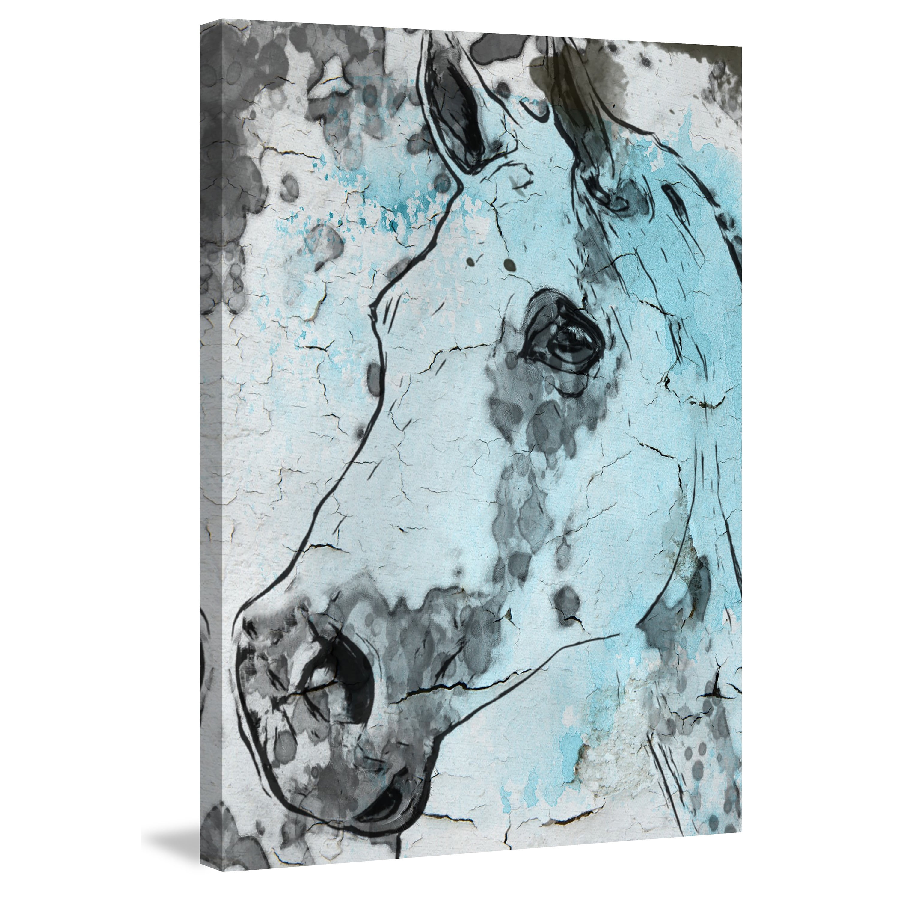 "Horse Head" Painting Print on Wrapped Canvas