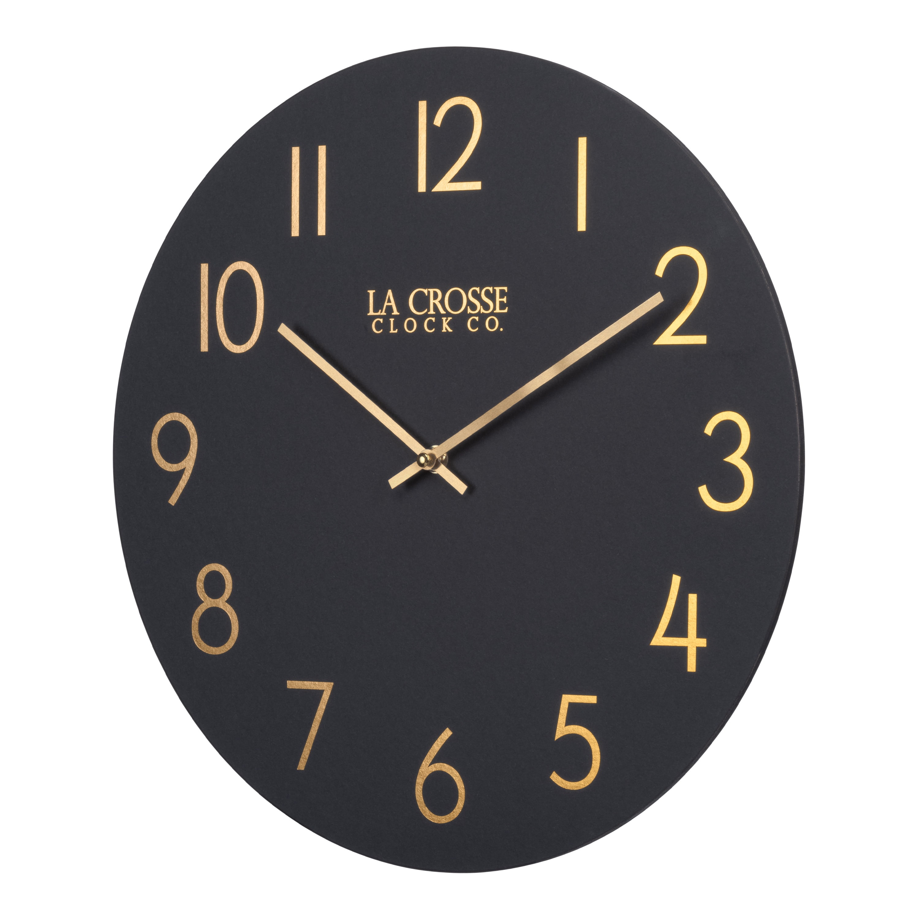 La Crosse Clock 15.75 inch NYX MDF Analog Quartz Wall Clock, 404-3841C