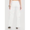 thumbnail image 4 of Women's Star Applique Acid Wash Straight Leg Cargo Jeans, 4 of 4