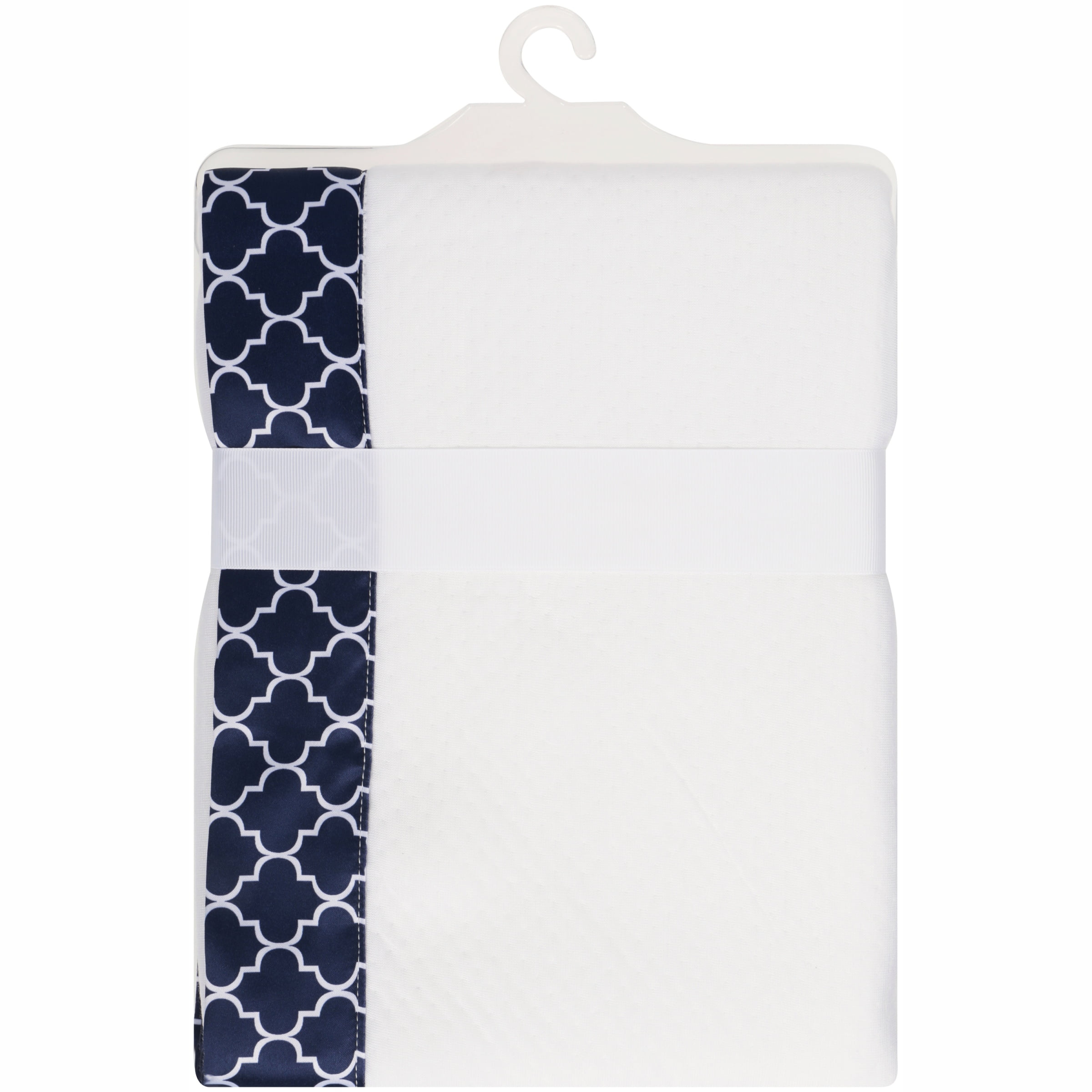 BreathableBaby Deluxe Modal Knit Baby Blanket – Navy Moroccan