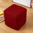 thumbnail image 2 of 10~13 Ottoman Slipcover Comfortable Foot Rest Stool Covers for Dining Room Red, 2 of 8