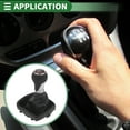 thumbnail image 3 of Perilla de Cambio Única con Cubierta de 6 Velocidades para Audi A3 8P de Cuero Sintético Rojo Mate y Negro, 3 of 6
