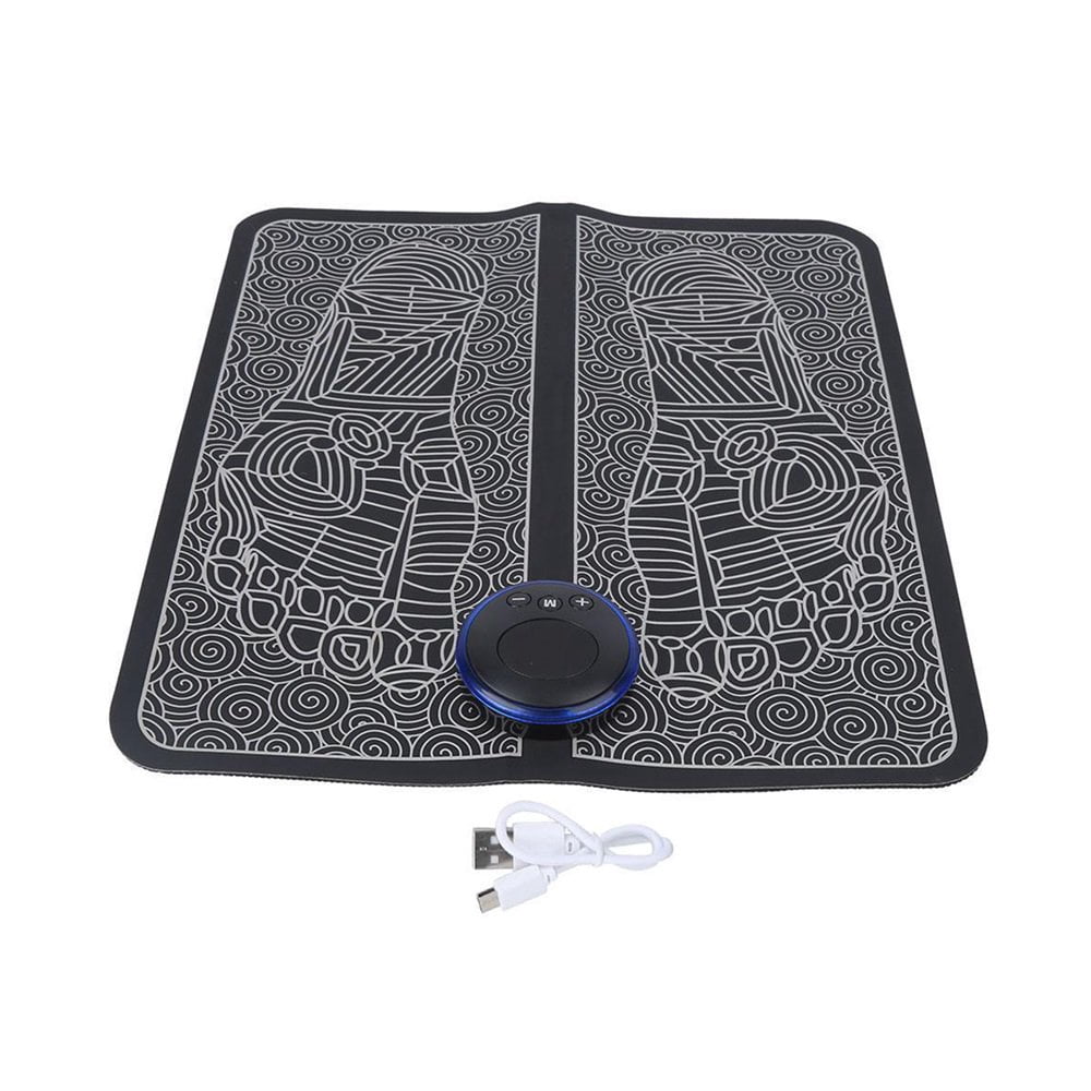 Tapis de Message pour Pieds Machine de Massage Portable Booster de Circulation des Pieds Stimulateur Musculaire Entraîneur de Relaxation pour Pieds Jambes
