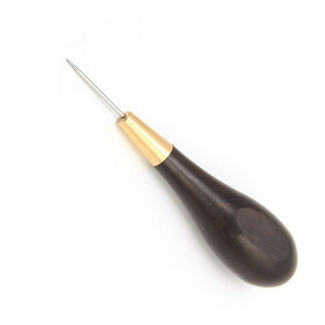 Xingzhi Steel Leather Stitching Awl Handheld DIY Wood Handle Sewing Handwork Leathercraft Awls Stitcher Tool Accessories 1.5mm