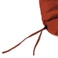thumbnail image 5 of Jordan Manufacturing Sunbrella 72" x 22" Canvas Terracotta Red Solid Rectangular Outdoor Chaise Lounge Cushion with Ties and Hanger Loop, 5 of 9
