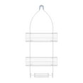thumbnail image 2 of Acento 3-Tier Hanging Shower Caddy with Suction Cups, Rust-Resistant Bathroom Organizer, Matte White, 2 of 11
