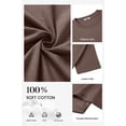 thumbnail image 4 of COOFANDY Men's Cotton T-Shirts Oversized Shirt Short Sleeves Streetwear Loose Fit Summer Tee Tops Washed Basic Unisex Shirts, 4 of 6