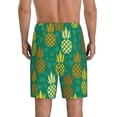 thumbnail image 3 of Naloa Pineapples1 Men's Short Pajama Pants, Lounge Comfort Shorts with Elasticized Waistband and Side Pockets - 4X-Large, 3 of 9