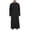 hawaiian shirt for men-Black, variant on VOUZZA Mens Muslim Thobe Long Sleeve Loose Stand Collar Saudi Abaya Arab Middle East Style Kaftan Casual Breathable Lounge Long Gown for Men