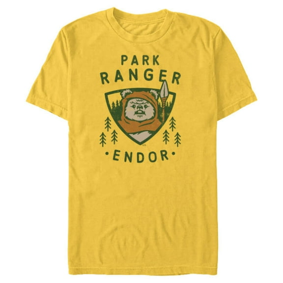Star Wars Ewok Park Ranger Endor - Short Sleeve Blended T-Shirt for Adults - Customized-Yellow
