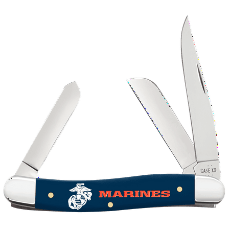 Case XX Knives Stockman U.S. Marines Blue Synthetic Stainless Pocket Knife