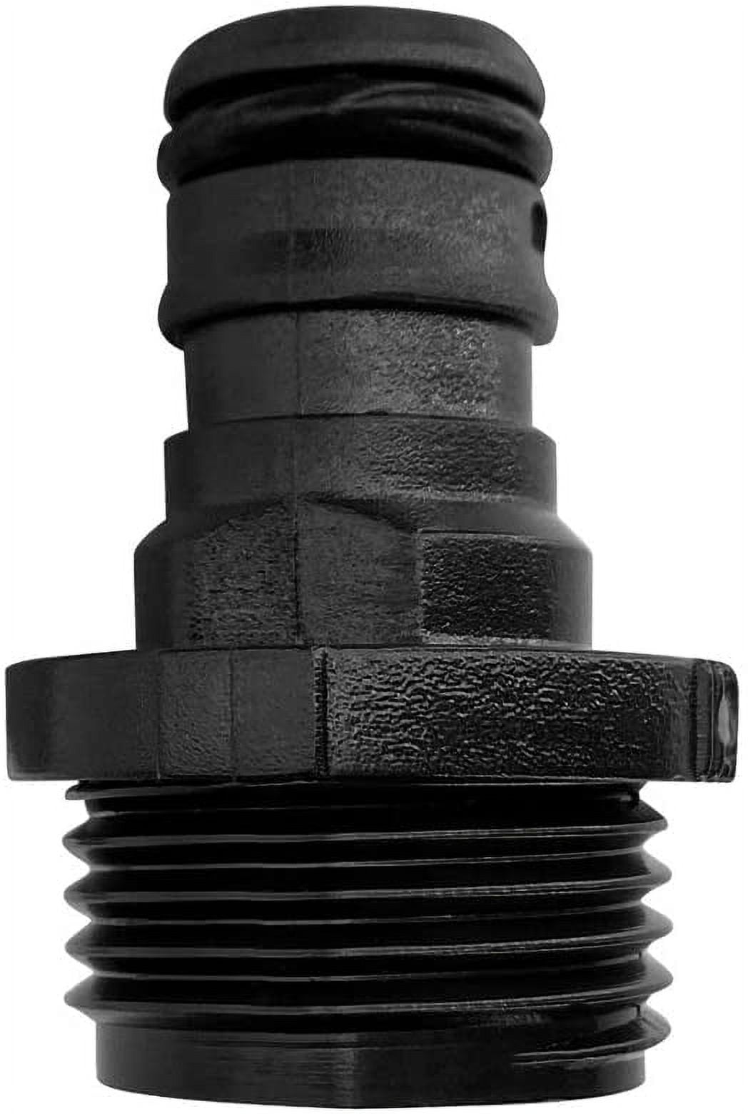 HRTGFD-10 Pack Plastic Garden Hose Quick Connect Fittings Male Hose Quick Connector Adapters 3/4 Inch GHT Male Nipples Quick Release Kit for Water Hose Coupling