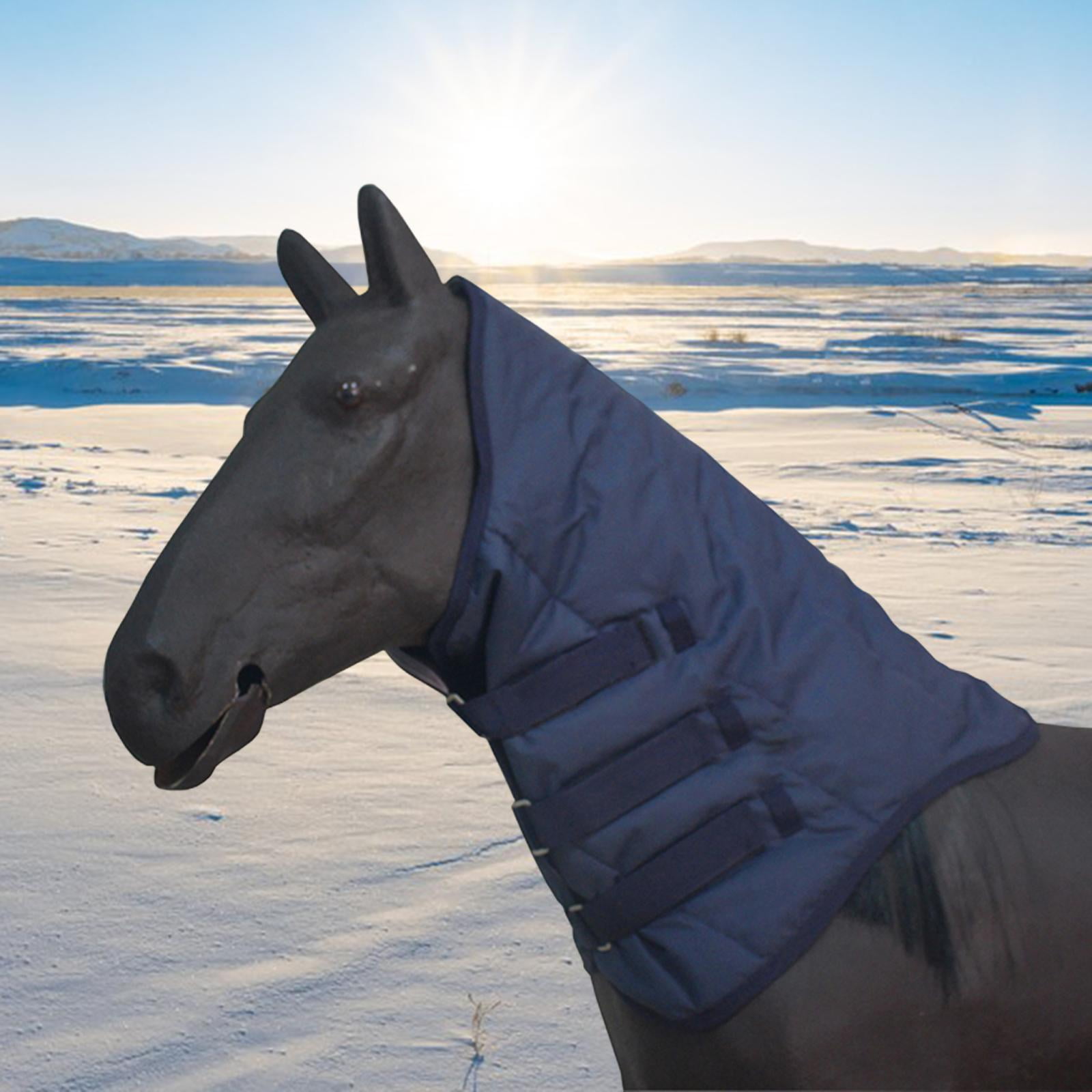 GARENDE Horse Neck Cover 600D Oxford Cloth Warm Equestrian Accessory Neck Protection Blue