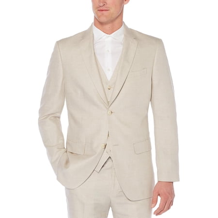 Perry Ellis Mens Linen Suit Separate Two-Button Blazer