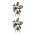 thumbnail image 3 of Ruiboury Long-lasting Durability Artificial Flower Bouquet For Wide Application Low Maintenance Artificial Flowers Fake Flowers BLUE PINK LH004 2Set, 3 of 6