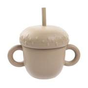 Puloru Baby Straw cup, Double Handle Silicone Water Cup 150ml
