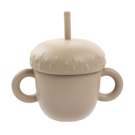 Puloru Baby Straw cup, Double Handle Silicone Water Cup 150ml