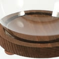 thumbnail image 3 of GOOHOCHY Cúpula redonda de vidrio transparente vacía con base de madera, soporte decorativo tipo globo para plantas pequeñas, recuerdos y decoración del hogar., 3 of 8