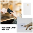 thumbnail image 2 of Shisuyan 8pcs Blank PVC Cards for ID Badge White Plastic IC Cards Contact Chip PVC Card for Access Control System, 2 of 8