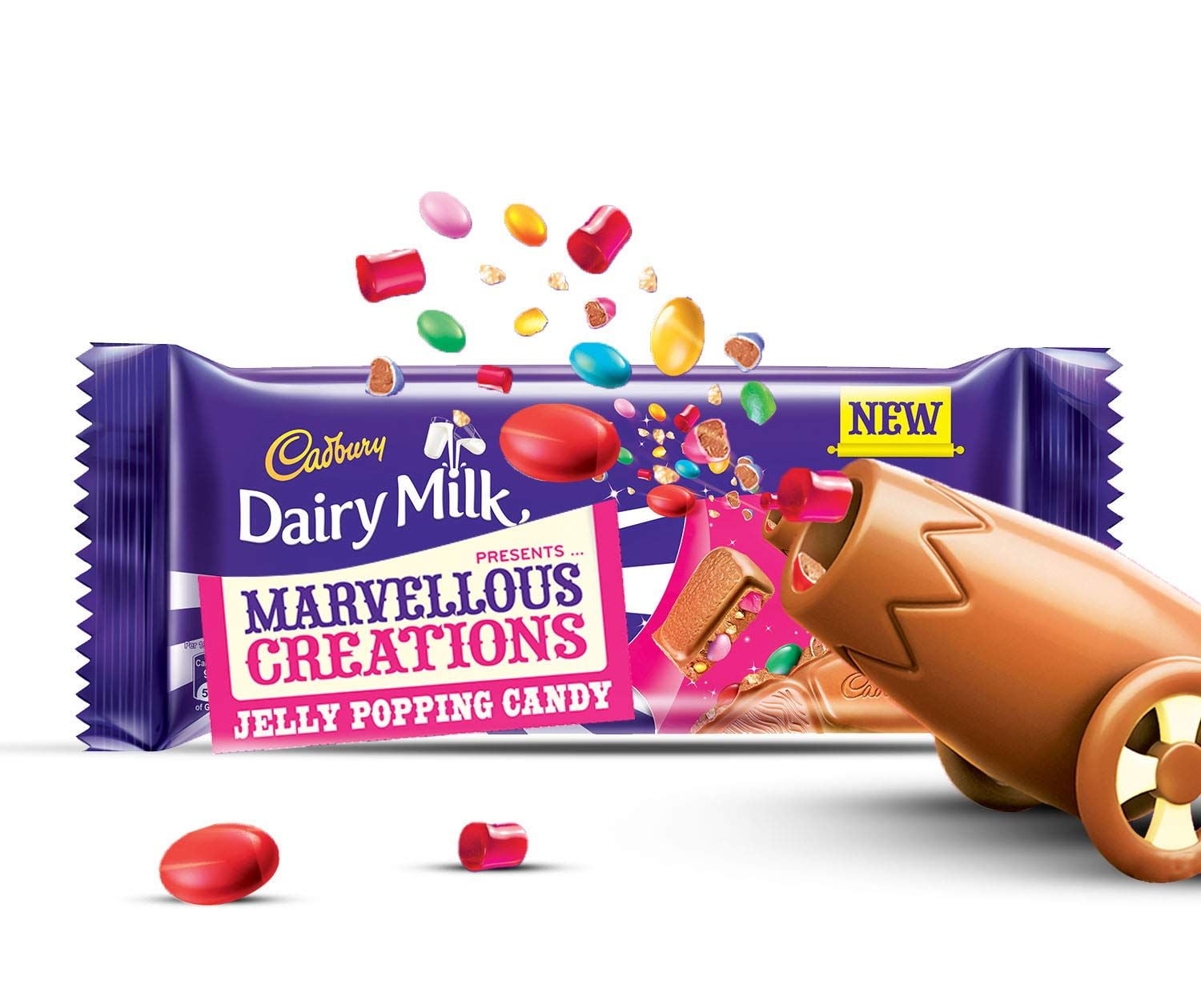 Cadbury Dairy Milk Marvellous Creations Jelly Popping Candy Shells