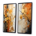 thumbnail image 3 of Designart "Rustic Reflections Gold Grey art painting II" Abstract Collages Framed Wall Art Set Of 2 - Gold Abstract Gallery Wall Frame Set For Home Decor, 3 of 6