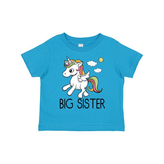 Inktastic Big Sister Unicorn Girls Toddler T-Shirt