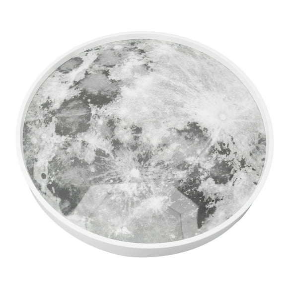 LED Flush Mount Ceiling Light Fixture, 18.9in Moon Light Remote Control Dimmable Ceiling Lamp, Modern LED Light Fixture for Bedroom, Kitchen, Hallway, Laundry Room
