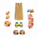 thumbnail image 4 of Conjunto de traje de tropical Accesorio Diadema Conjunto ajustable Ropa de baile para mujer para traje de playa Adultos , marrón, Los 80CM Macarena falda hawaiana, 4 of 8