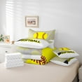 thumbnail image 6 of Feelyou Cartoon Softball Sports Twin Bedding Sets 7-Piece, Est Sleep Repeat Bedding Comforter Set, Teens Kids Girls Teens Reversible Sheet Sets, Lightweight Room Decor, 6 of 8