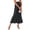 Black women's polka dot midi skirt a1, variant on Uscallm Women's Polka Dot Midi Skirt High Low A-Line Maxi Casual Elegant Vacation Beach Skirts for Women, White 2XL