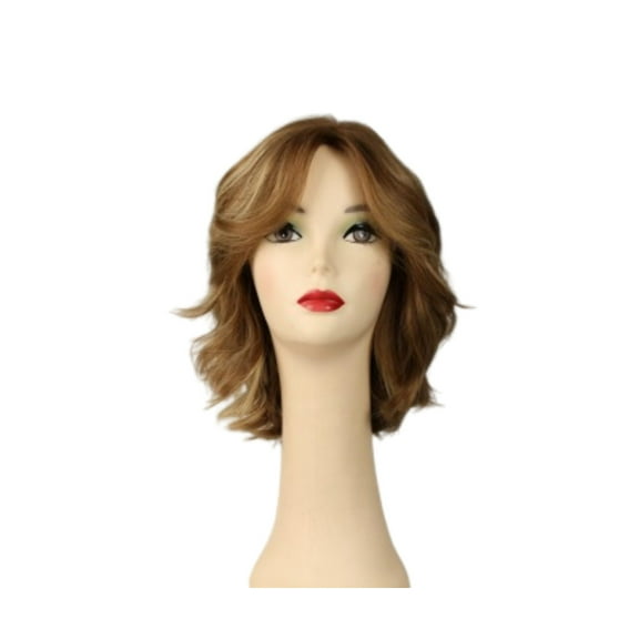 European Human Hair Freeda Wig Regina Blonde With Highlights Multi-Directional Skin Top Size M